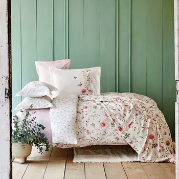 Karaca Home Lorenzo Сиреневый хлопковый Комплект постельного белья с подарком пике