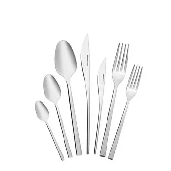 Караджа Эверест 84 шт. Набор столовых приборов Elegance с коробкой на 12 персон, нержавеющая сталь 18/10 Karaca