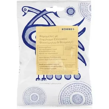 Карамельки с экстрактом греческого шалфея витамином С - 50 грамм Korres