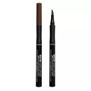 Карандаш для бровей brow hair stroke 24h semi-tattoo ink pen Gosh, цвет nr. 003 dark brown, 1 мл