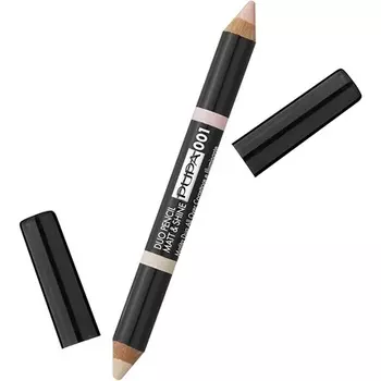 Карандаш для бровей Duo Pencil Matt & Shine 1,2 мл, Pupa