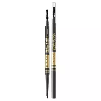 Карандаш для бровей Micro Precise Brow Pencil 04 — идеально подходит для подчеркивания и придания формы бровям Eveline