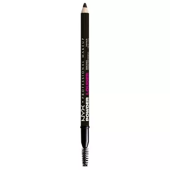 Карандаш для бровей NYX Professional Makeup Powder Louder Brow Pencil, 09 Black / 1,2 g
