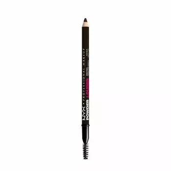 Карандаш для бровей powder louder brow pencil Nyx Professional Makeup, цвет black, вес 1.15 гр.