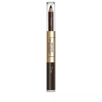 Карандаш для бровей Темно-коричневый 0,31 г + гель-гель для бровей, 1,18 мл Revlon, ColorStay Brow Fantasy