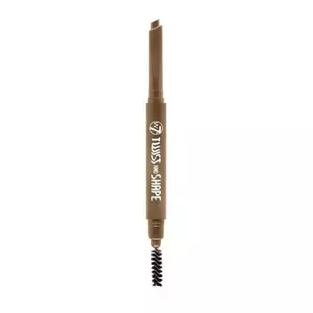 Карандаш для бровей Twist & Shape Lpiz Doble de Cejas W7, Dark Brown