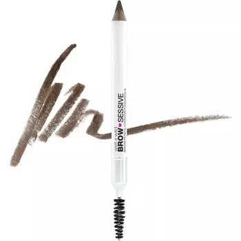 Карандаш для бровей Wet N Wild Brow-Sessive с двойным кончиком для тонких и густых бровей Натуральная формула Прогрессивная четкость цвета Коричневый, Wet 'N' Wild