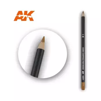 Карандаш для выветривания древесины с темными сколами, Weathering Pencils (AK-Interactive)