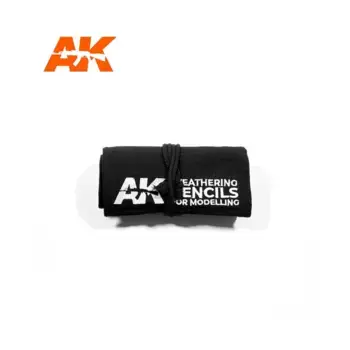 Карандаши Weathering — тканевый футляр полного диапазона, Weathering Pencils (AK-Interactive)