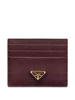 Кардхолдер из сафьяновой кожи Prada, красный