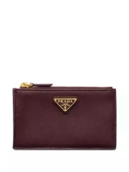 Кардхолдер из сафьяновой кожи Prada, красный