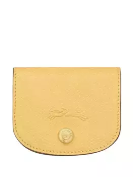 Кардхолдер из тисненой кожи pure Longchamp, желтый