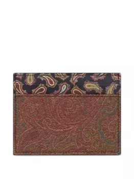 Кардхолдер пейсли ETRO, коричневый