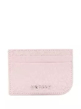 Кардхолдер с эффектом кракле Alexander McQueen, розовый