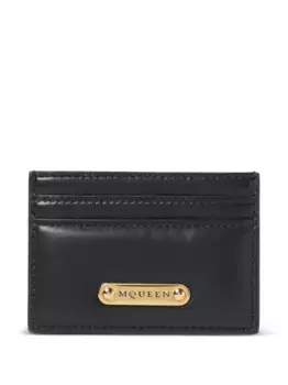 Кардхолдер с логотипом Alexander McQueen, черный