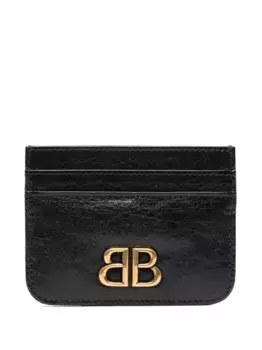 Кардхолдер с логотипом BALENCIAGA, черный