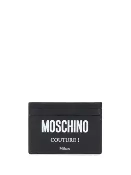 Кардхолдер с логотипом Moschino, черный