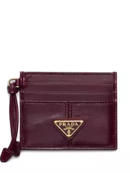 Кардхолдер с логотипом Prada, красный