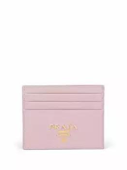 Кардхолдер с логотипом Prada, розовый