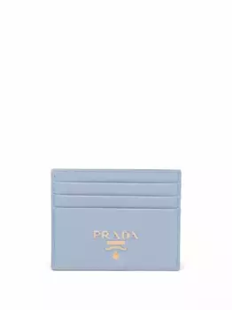 Кардхолдер с логотипом Prada, синий
