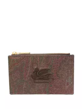 Кардхолдер с принтом пейсли ETRO, коричневый