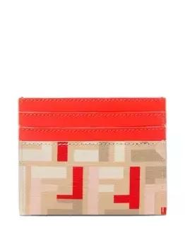 Кардхолдер с узором FF FENDI, нейтральный