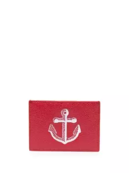 Кардхолдер с вышивкой THOM BROWNE, красный