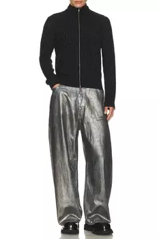 Кардиган Acne Studios, черный/серый