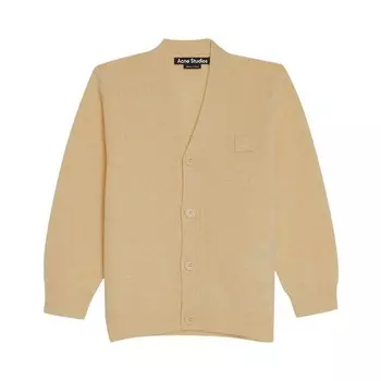 Кардиган Acne Studios Kids Wool Cardigan Light Yellow Melange, желтый