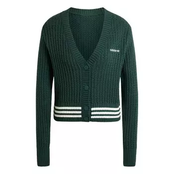 Кардиган ADIDAS ORIGINALS Knit Cardigan, зеленый