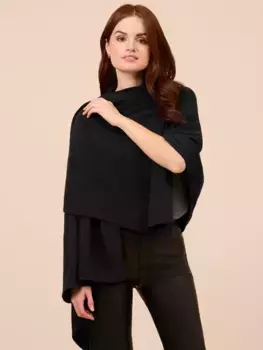 Кардиган Adrianna Papell Classic Solid Cashmere Blend S’HUG, черный