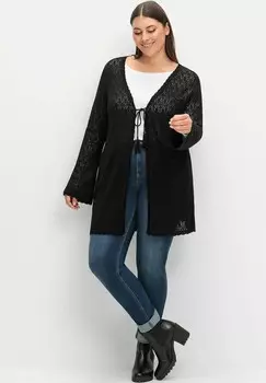 Кардиган AJOUR Sheego, черный