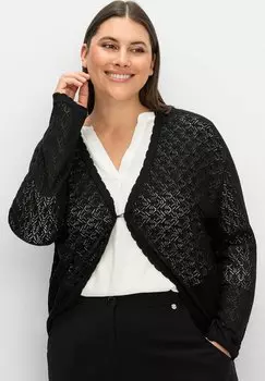 Кардиган AJOUR Sheego, черный