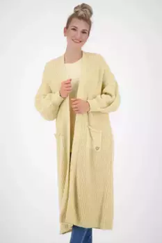 Кардиган Alife & Kickin "SimaAK Длинный кардиган женский кардиган", кремовый