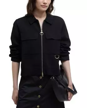 Кардиган Alma Knit Barbour, черный