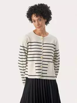 Кардиган элоди с длинным рукавом Part Two, цвет Dark Navy Stripe