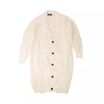 Кардиган Amiri Angora Multipoint 'Cream', кремовый