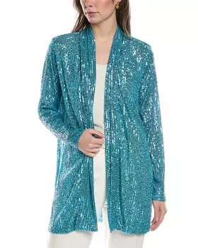 Кардиган Anne Klein с пайетками, синий