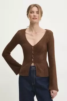 Кардиган Answear.Lab, коричневый