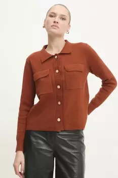 Кардиган Answear.Lab, коричневый