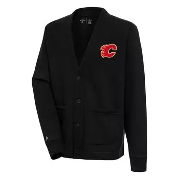 Кардиган Antigua Calgary Flames, черный