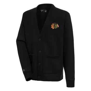 Кардиган Antigua Chicago Blackhawks, черный