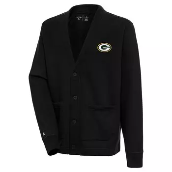 Кардиган Antigua Green Bay Packers, черный