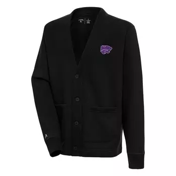 Кардиган Antigua Kansas State Wildcats, черный