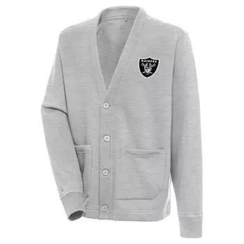 Кардиган Antigua Las Vegas Raiders, серый