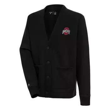 Кардиган Antigua Ohio State Buckeyes, черный