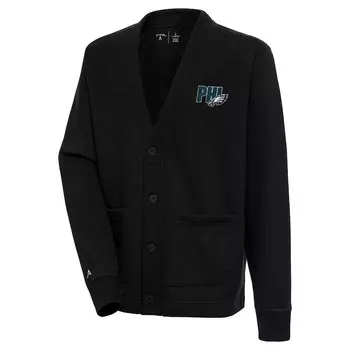 Кардиган Antigua Philadelphia Eagles, черный