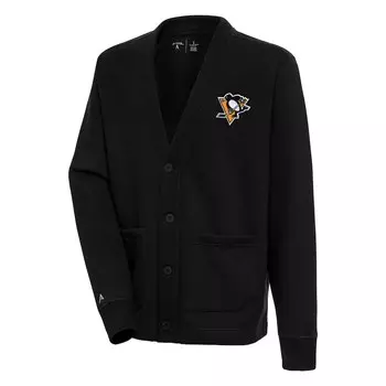 Кардиган Antigua Pittsburgh Penguins, черный
