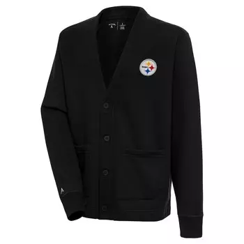 Кардиган Antigua Pittsburgh Steelers, черный