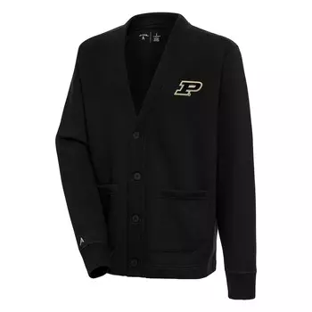 Кардиган Antigua Purdue Boilermakers, черный